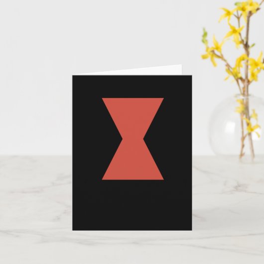 Sticker van Black Widow Spider Kaart (Gele Bloem)