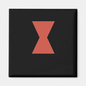 Sticker van Black Widow Spider Magneet (Voorkant)