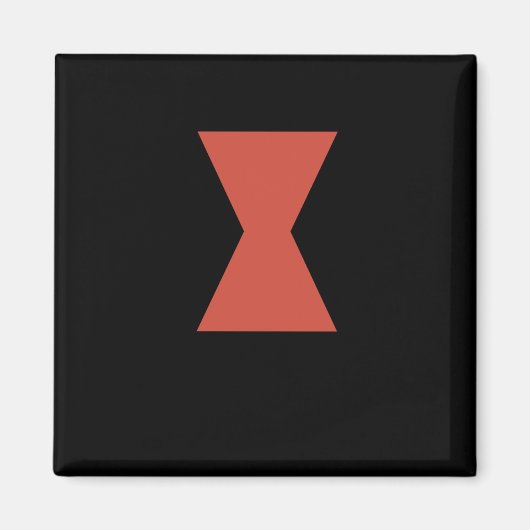 Sticker van Black Widow Spider Magneet (Voorkant)