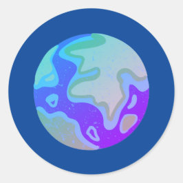 Sticker van blauw marmer