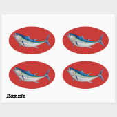 sticker van blauwvintonijn (Vel)