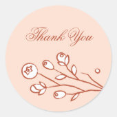 Sticker van Blooms Wedding Closding - Oranje (Voorkant)