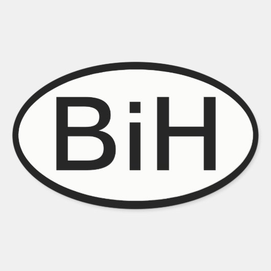 Sticker van Bosnië en Herzegovina (Voorkant)