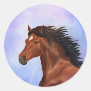 Sticker van bruin Andalusië