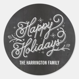 Sticker van cadeaukaartje voor feestdagen/envelopz