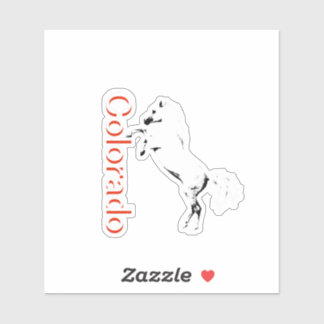 Sticker van Colorado hengst een mijl hoog