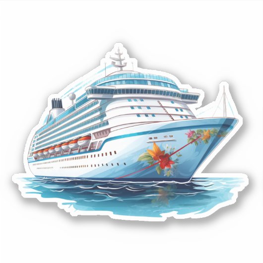 Sticker van cruiseschepen (Voorkant)