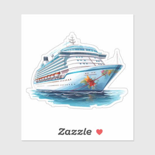 Sticker van cruiseschepen (Vel)
