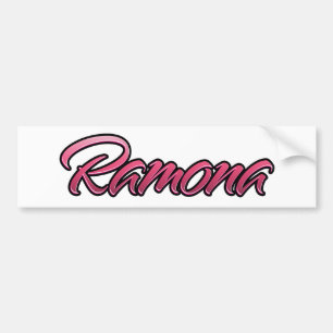 Sticker van de Aufkleber-vette roze Ramona