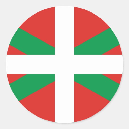 Sticker van de Baskische vlag (Voorkant)