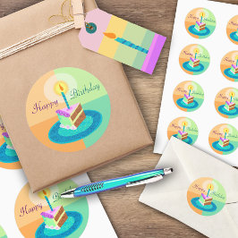 Sticker van de Birthday Cake