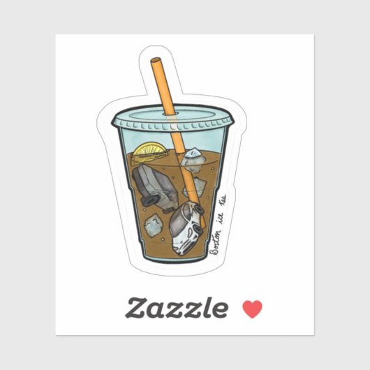 Sticker van de Boston Ice Tea Party (Vel)