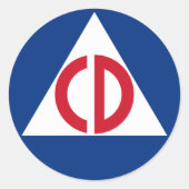 sticker van de burgerbescherming (Voorkant)