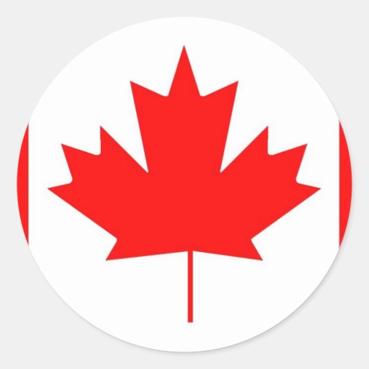 sticker van de Canadese vlag (Voorkant)