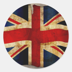 Sticker van de Classic Round van Union Jack