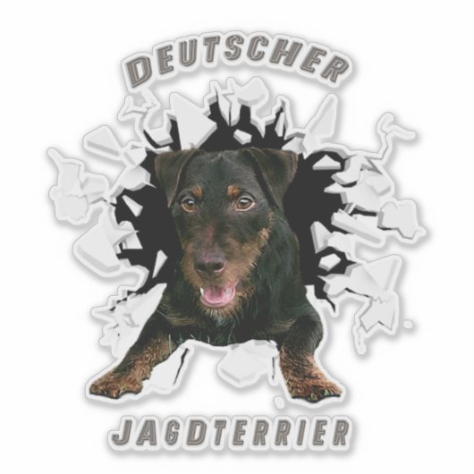 Sticker van de Duitse jaagterger (Voorkant)