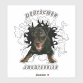 Sticker van de Duitse jaagterger (Vel)