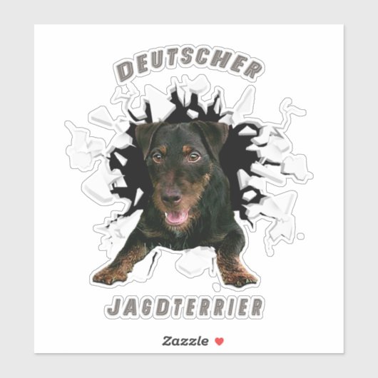 Sticker van de Duitse jaagterger (Vel)