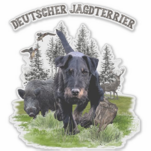 Sticker van de Duitse jaagterger (Voorkant)