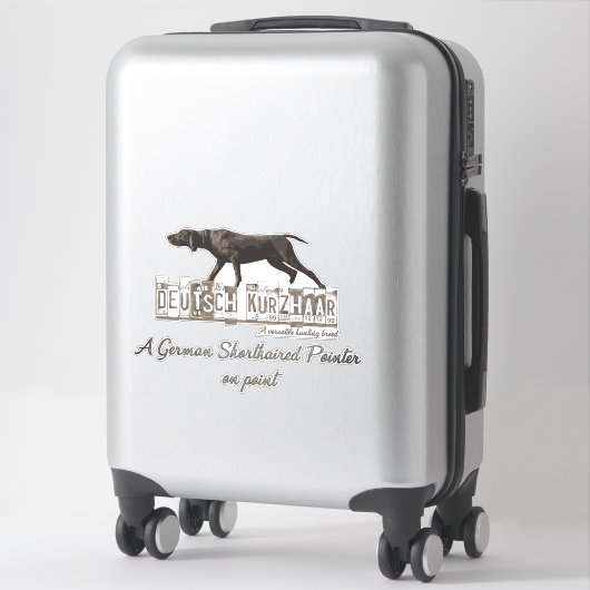 Sticker van de Duitse Shorthaired Pointers (SAP) (Koffer)