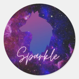 Sticker van de galaxwolwolf
