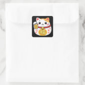 Sticker van de gelukskat Maneki Neko (Tas)