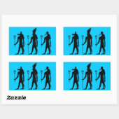 Sticker van de Goden van de lacrosse de Egyptische (Vel)