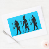 Sticker van de Goden van de lacrosse de Egyptische (Envelop)