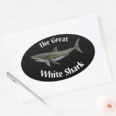sticker van de grote witte haai (Envelop)