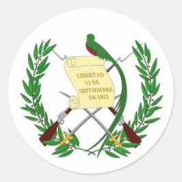 Sticker van de Guatemalteekse vlag