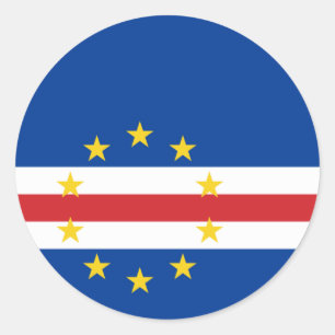 Sticker van de Kaapverdische vlag