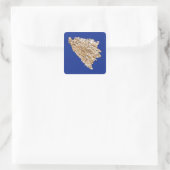 Sticker van de kaart van Bosnië en Herzegovina (Tas)