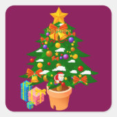 Sticker van de kerstboom (Voorkant)