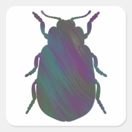 Sticker van de kever in acrylstijl