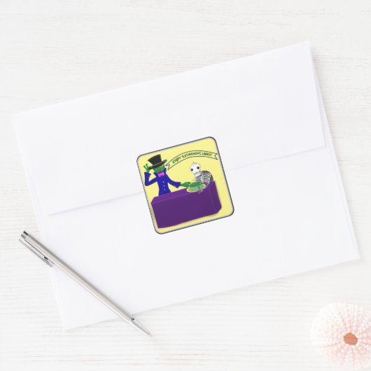 Sticker van de kikker (Envelop)