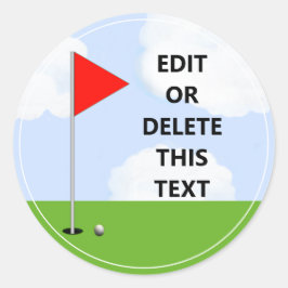 Sticker van de klassieke Golfpartij