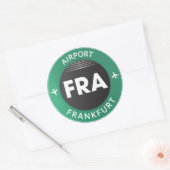 Sticker van de luchthaven Frankfurt (Envelop)