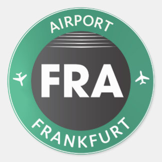 Sticker van de luchthaven Frankfurt