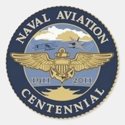 Sticker van de marine Aviation Centennial (Voorkant)