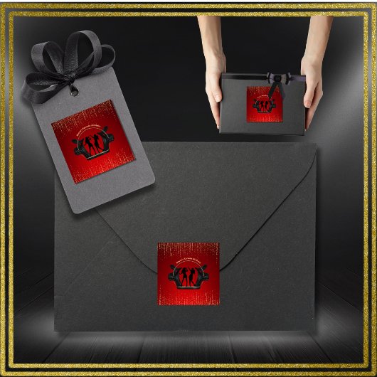 Sticker van de moderne muziekpartij Karaoke