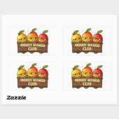 Sticker van de Moody Mango Club (Vel)