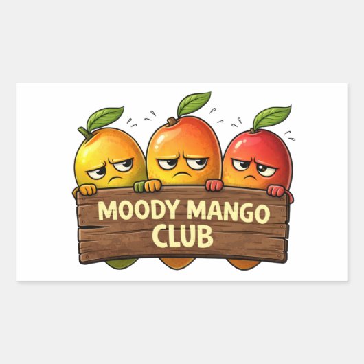 Sticker van de Moody Mango Club (Voorkant)