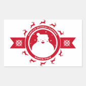 sticker van de noordpool van santa (Voorkant)
