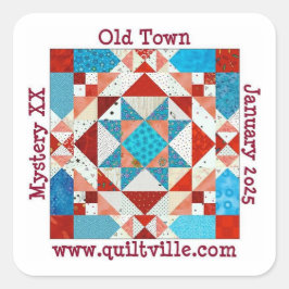 Sticker van de oude stad