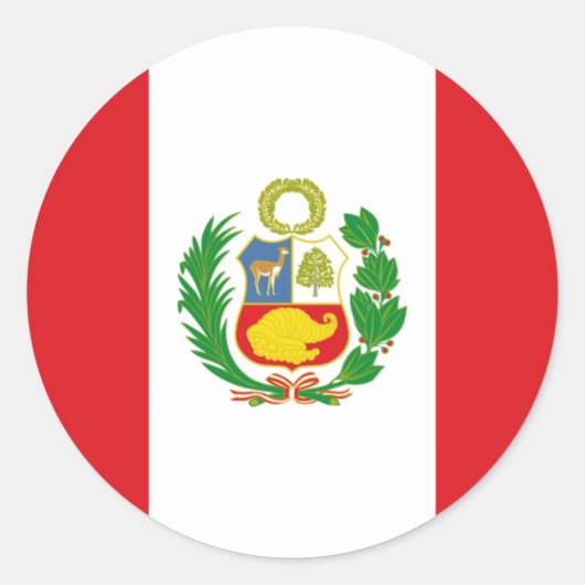 Sticker van de Peruaanse vlag (Voorkant)