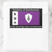 Sticker van de Republiek Kanienkeh (Mohawk Nation) (Tas)