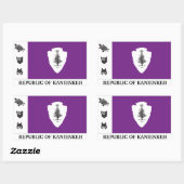 Sticker van de Republiek Kanienkeh (Mohawk Nation) (Vel)
