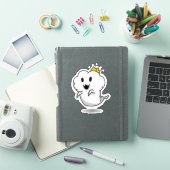 Sticker van de Schattige Geest Koning (iPad Cover)