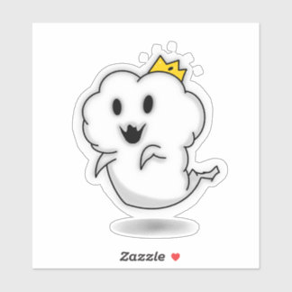 Sticker van de Schattige Geest Koning