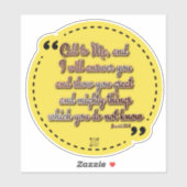 Sticker van de Schrift (Vel)